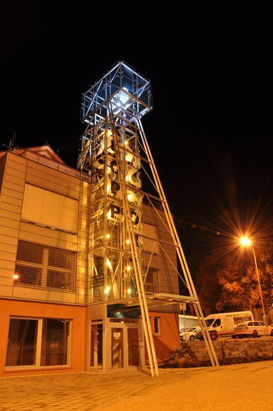 The maquette of mine tower in Spisska Nova Ves, Slovakia 13